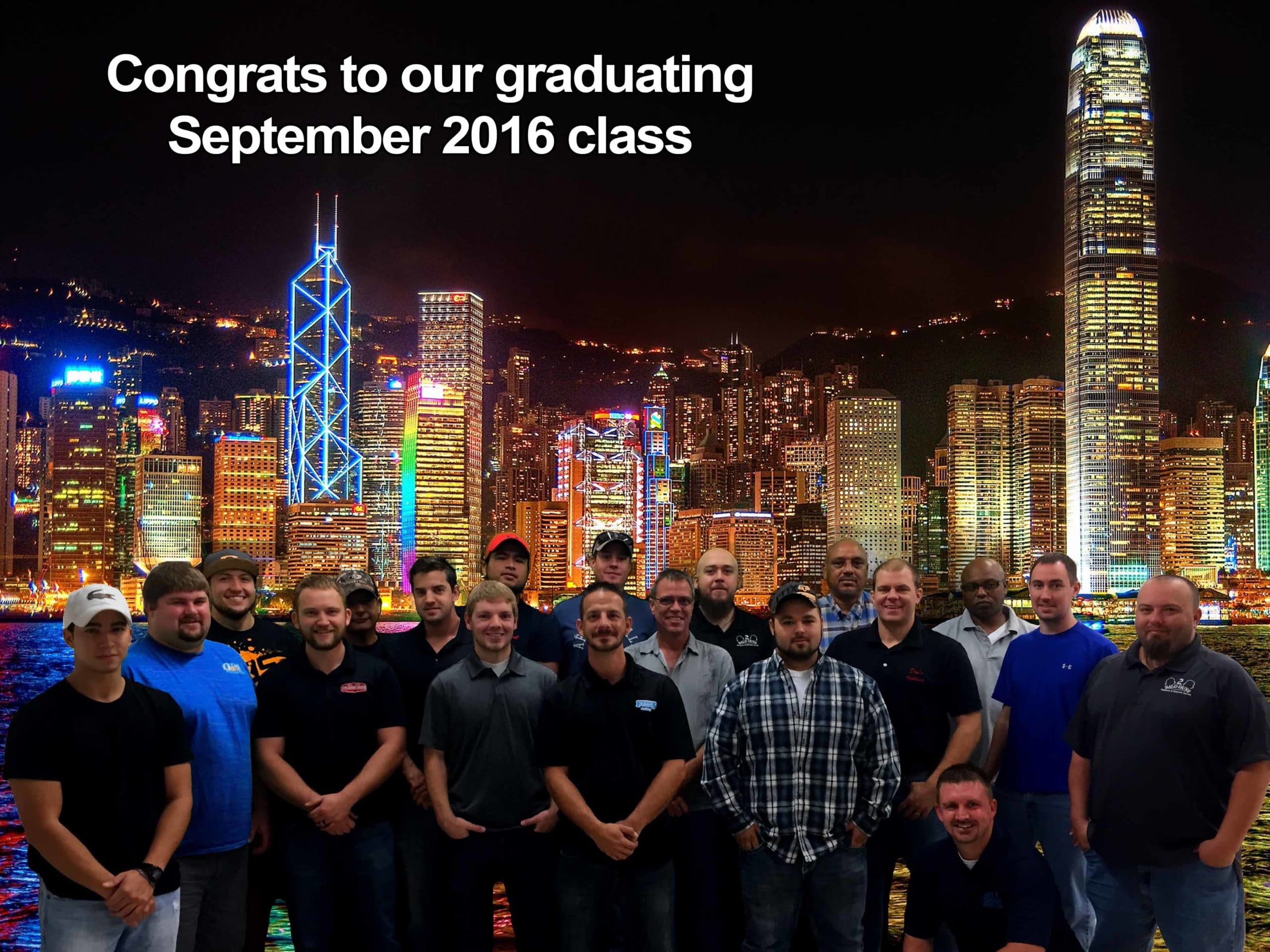 Featured image for “Congrats to our graduating September 2016 class!”