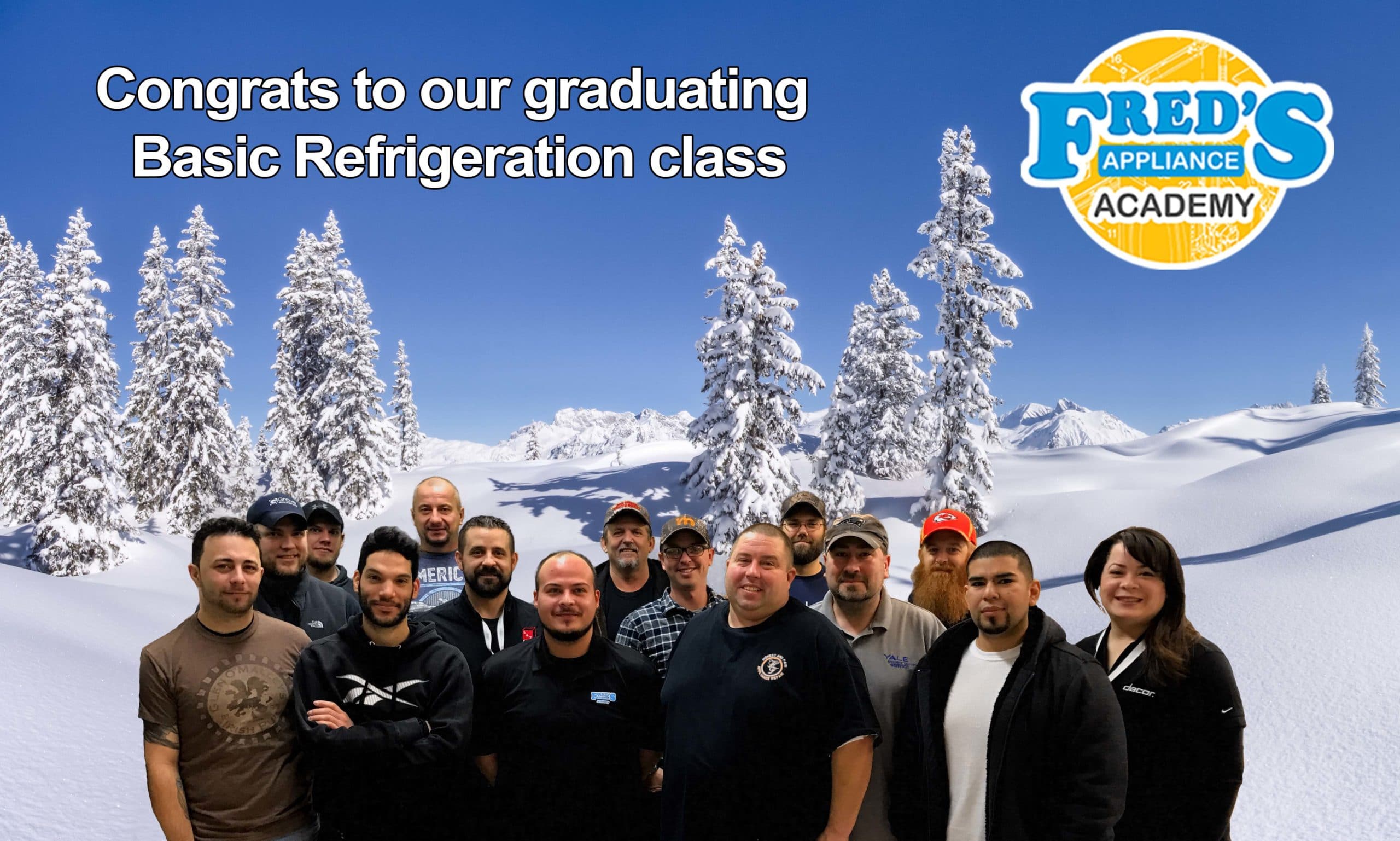 Featured image for “Congrats to our graduating Basic Refrigeration class”