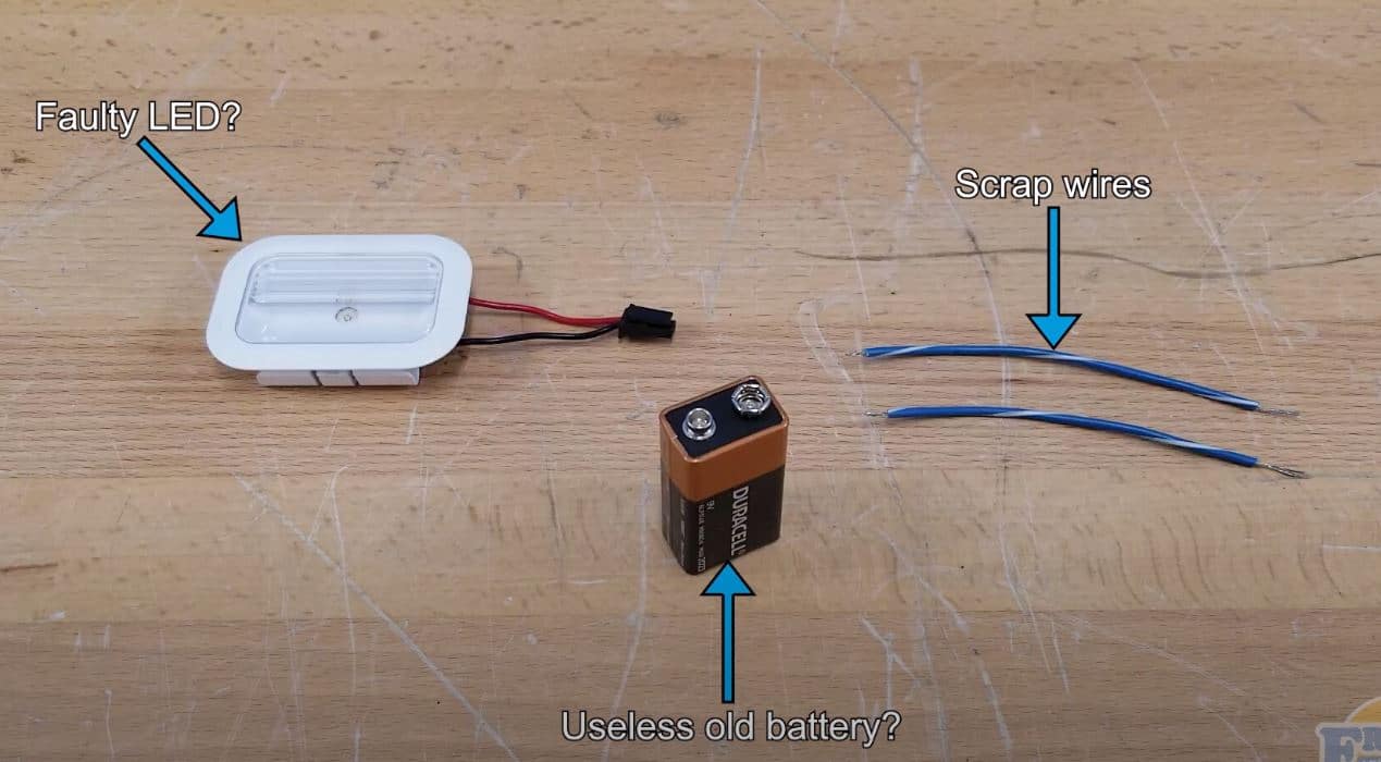 Featured image for “Testing an LED Bulb in a Refrigerator using only a Battery and some Wire”